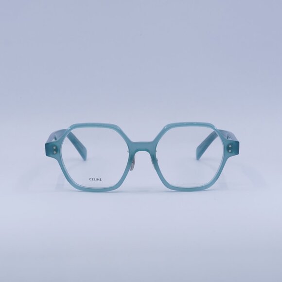 🕶️ New Celine CL50142F 093 Eyeglasses - Shiny Lime Transparent Frame - Picture 2 of 10